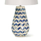 Cassia Chevron Table Lamp Blue By Regina Andrew | Table Lamps | Modishstore - 5