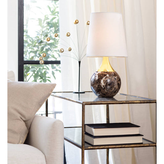 Barrett Marble Mini Lamp Gold By Regina Andrew | Table Lamps | Modishstore