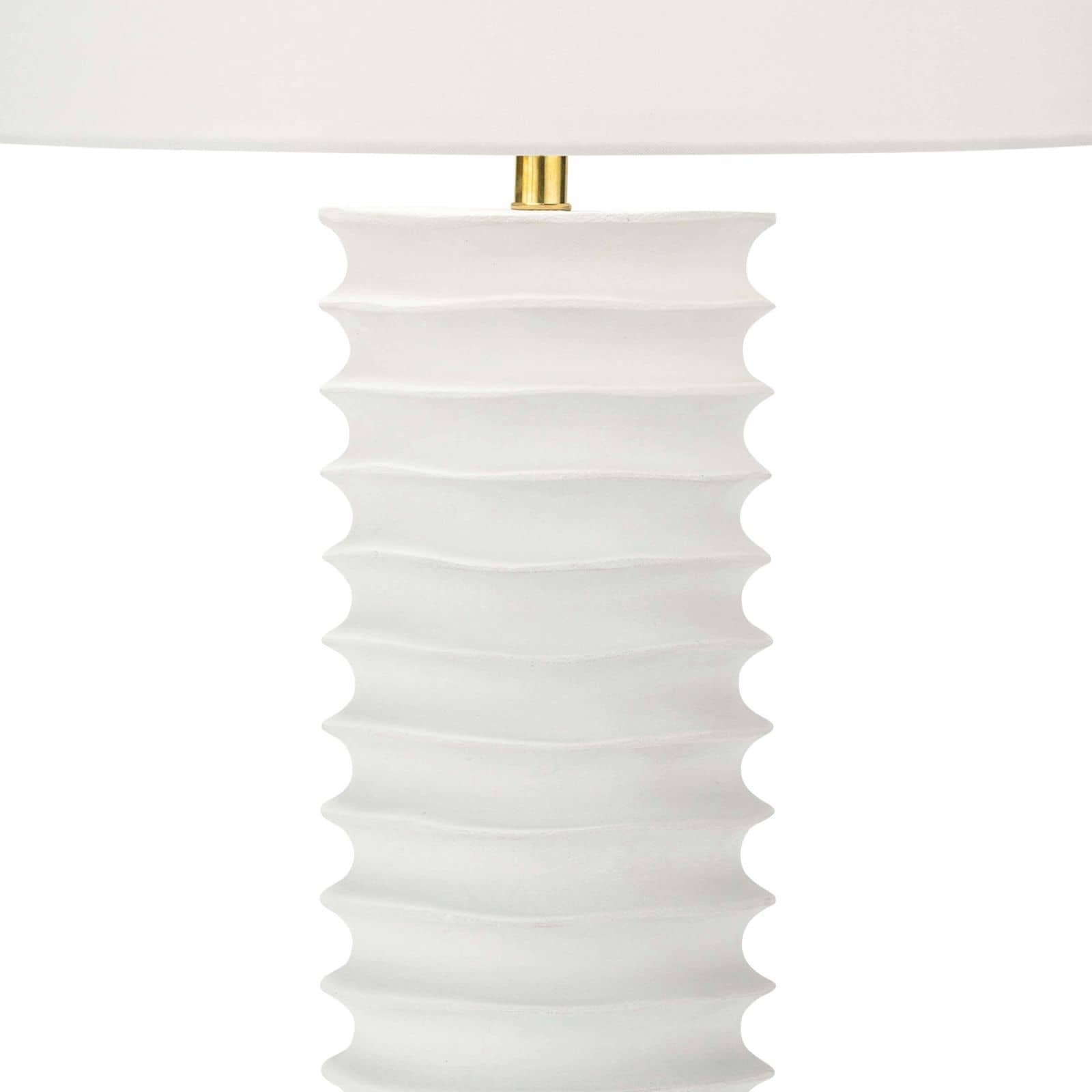 Nabu Metal Column Table Lamp White By Regina Andrew | Table Lamps | Modishstore - 4