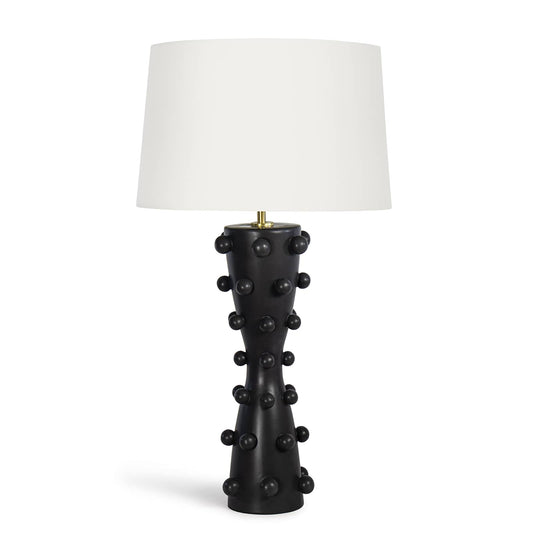 Pom Pom Ceramic Table Lamp Black By Regina Andrew | Table Lamps | Modishstore