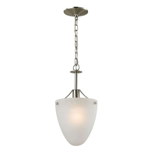 Jackson 1-Light Convertible in Oil Rubbed Bronze with White Glass | Ceiling Lamps | Modishstore