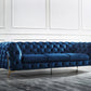 Divani Casa Sheila Modern Dark Blue Fabric Sofa Set | Sofas | Modishstore - 5