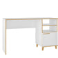 Manhattan Comfort Minetta 2-Shelf Mid Century Office Desk | Desks | Modishstore-2