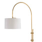 Arc Floor Lamp With Fabric Shade Natural Brass By Regina Andrew | Floor Lamps | Modishstore - 5