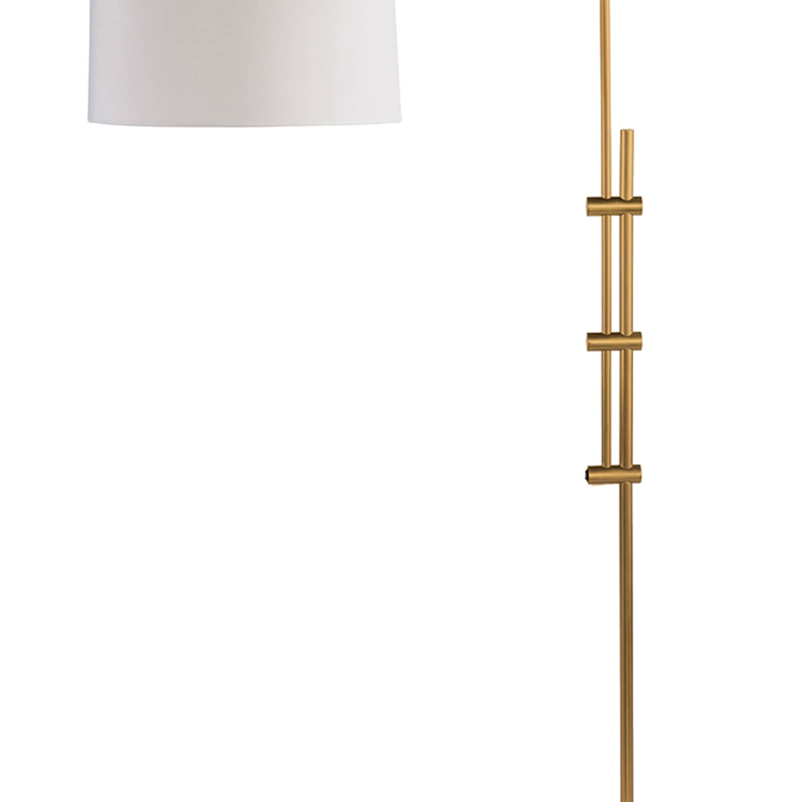 Arc Floor Lamp With Fabric Shade Natural Brass By Regina Andrew | Floor Lamps | Modishstore - 4