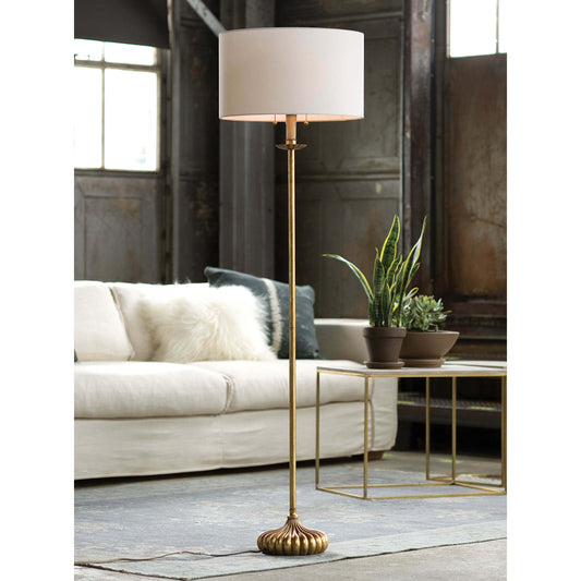 Clove Stem Floor Lamp Antique Gold Leaf By Regina Andrew | Floor Lamps | Modishstore
