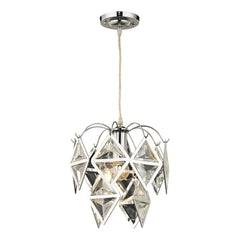 Sterling Industries Pendant In Clear And Chrome