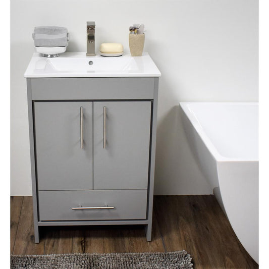 Pacific 30" Modern Bathroom Vanity in Grey By Volpa USA | Bathroom Accessories |  Modishstore 