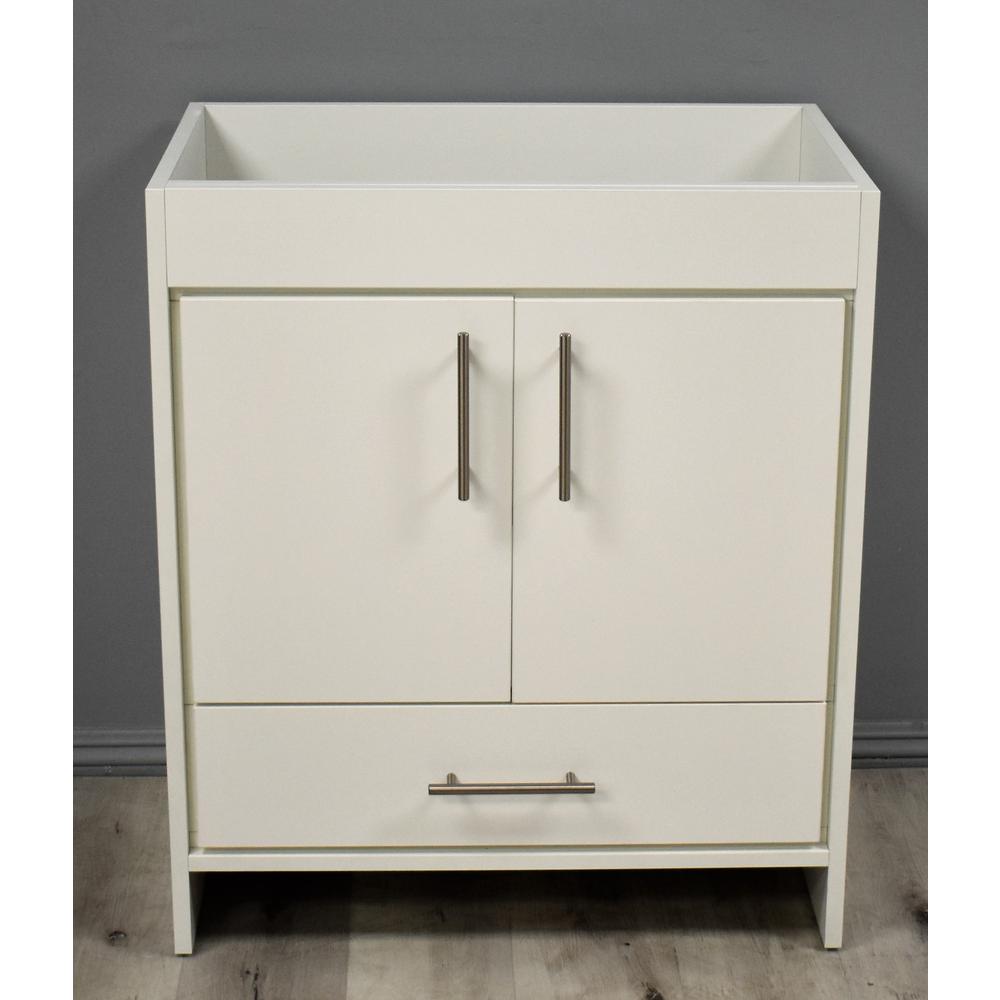 Rio 30" Modern Bathroom Vanity in Soft White with Brushed By Volpa USA | Bathroom Accessories |  Modishstore  - 3
