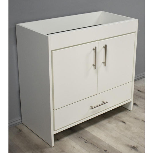 Rio 36" Modern Bathroom Vanity in Soft White with Brushed By Volpa USA | Bathroom Accessories |  Modishstore 