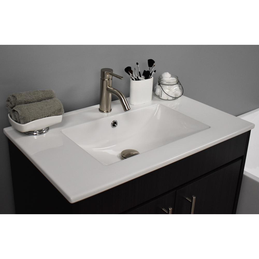 Pacific 30" Modern Bathroom Vanity in Black Ash By Volpa USA | Bathroom Accessories |  Modishstore  - 2