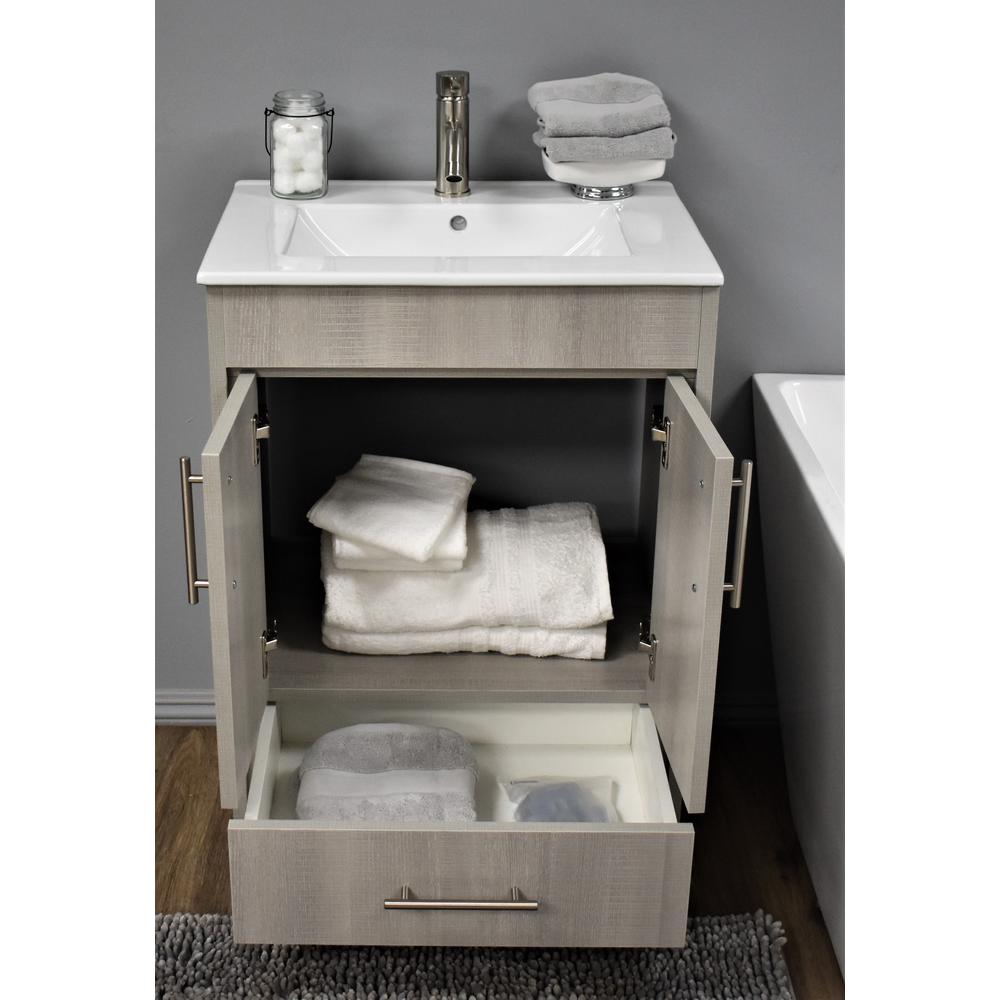 Pacific 30" Modern Bathroom Vanity in Weathered Grey By Volpa USA | Bathroom Accessories |  Modishstore 