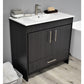 Pacific 36" Modern Bathroom Vanity in Black Ash By Volpa USA | Bathroom Accessories |  Modishstore  - 7
