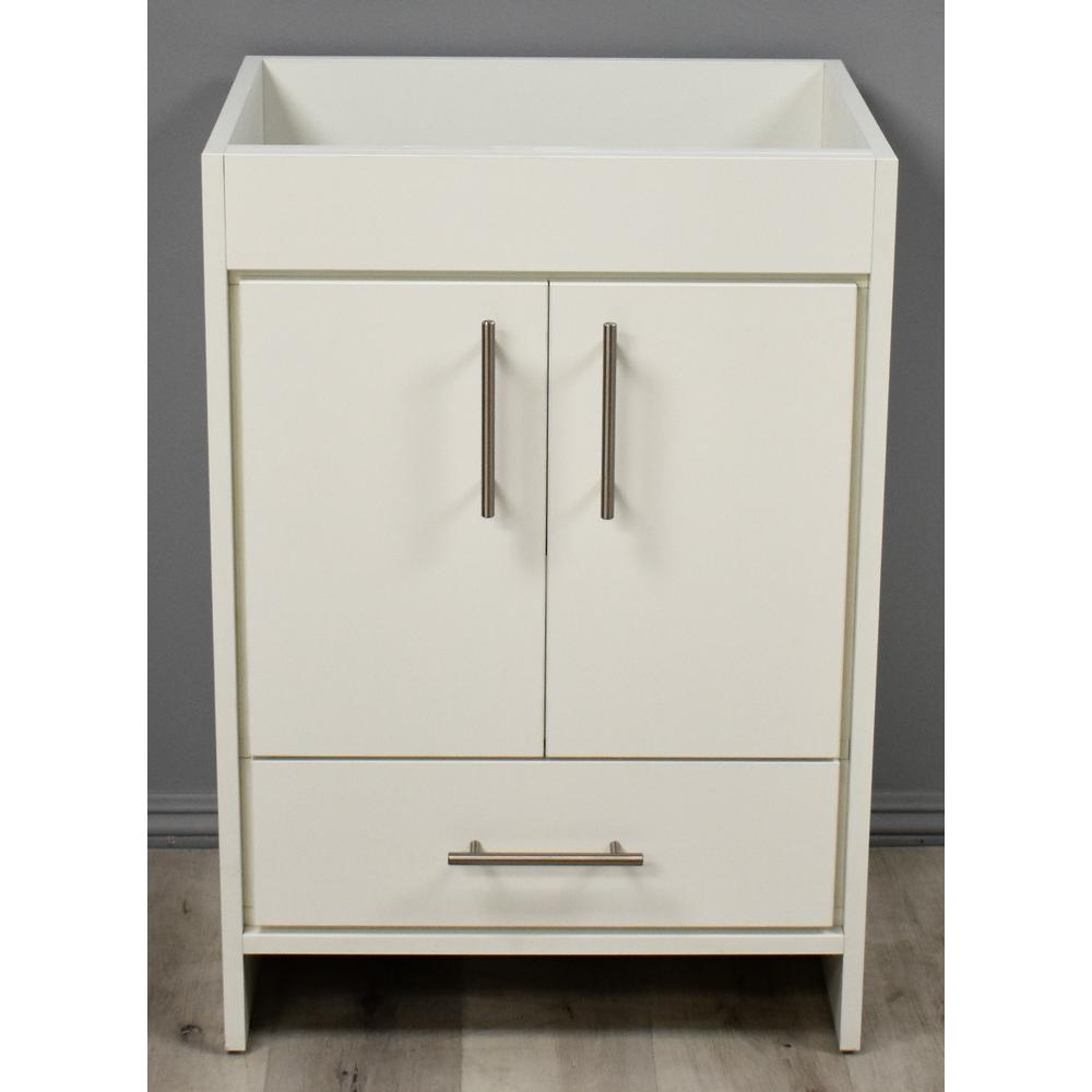 Rio 24" Modern Bathroom Vanity in Soft White with Brushed By Volpa USA | Bathroom Accessories |  Modishstore  - 5