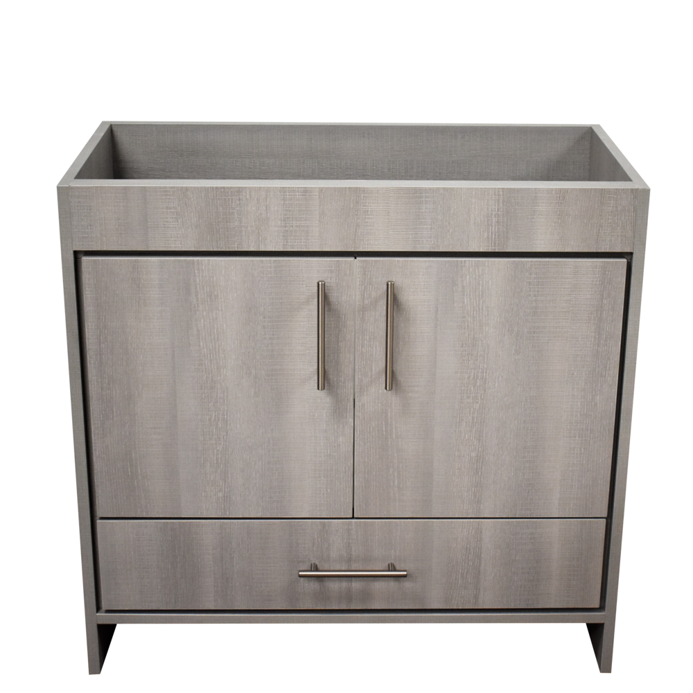 Pacific 36" Modern Bathroom Vanity in Weathered Grey with Brushed By Volpa USA | Bathroom Accessories |  Modishstore  - 3