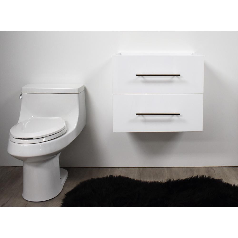 Napa 24" Modern Wall-Mounted Floating Bathroom Vanity in Glossy By Volpa USA | Bathroom Accessories |  Modishstore  - 5