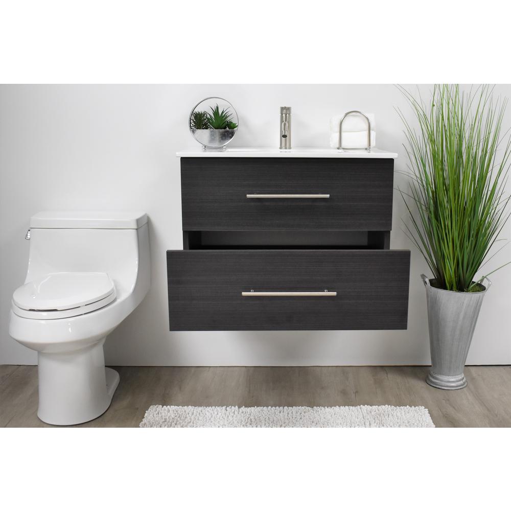 Napa 30" Modern Wall-Mounted Floating Bathroom Vanity with Ceramic By Volpa USA | Bathroom Accessories |  Modishstore  - 4
