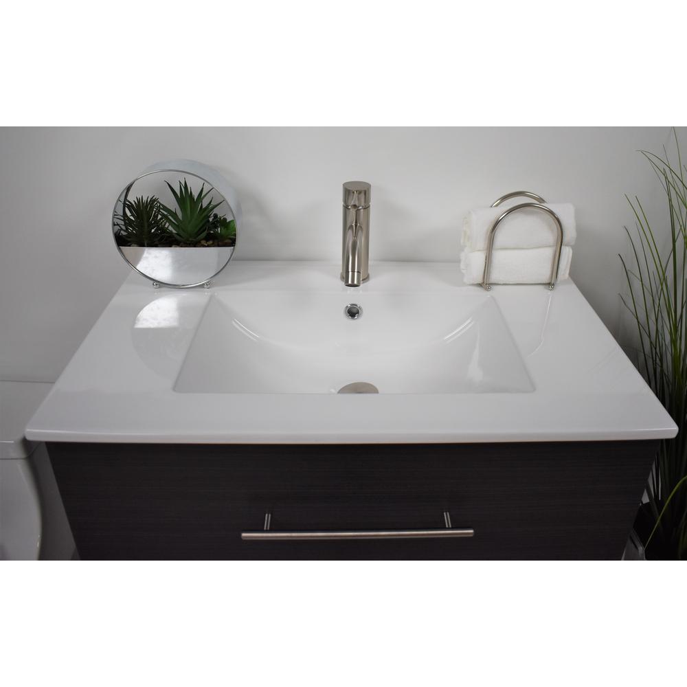 Napa 30" Modern Wall-Mounted Floating Bathroom Vanity with Ceramic By Volpa USA | Bathroom Accessories |  Modishstore  - 2