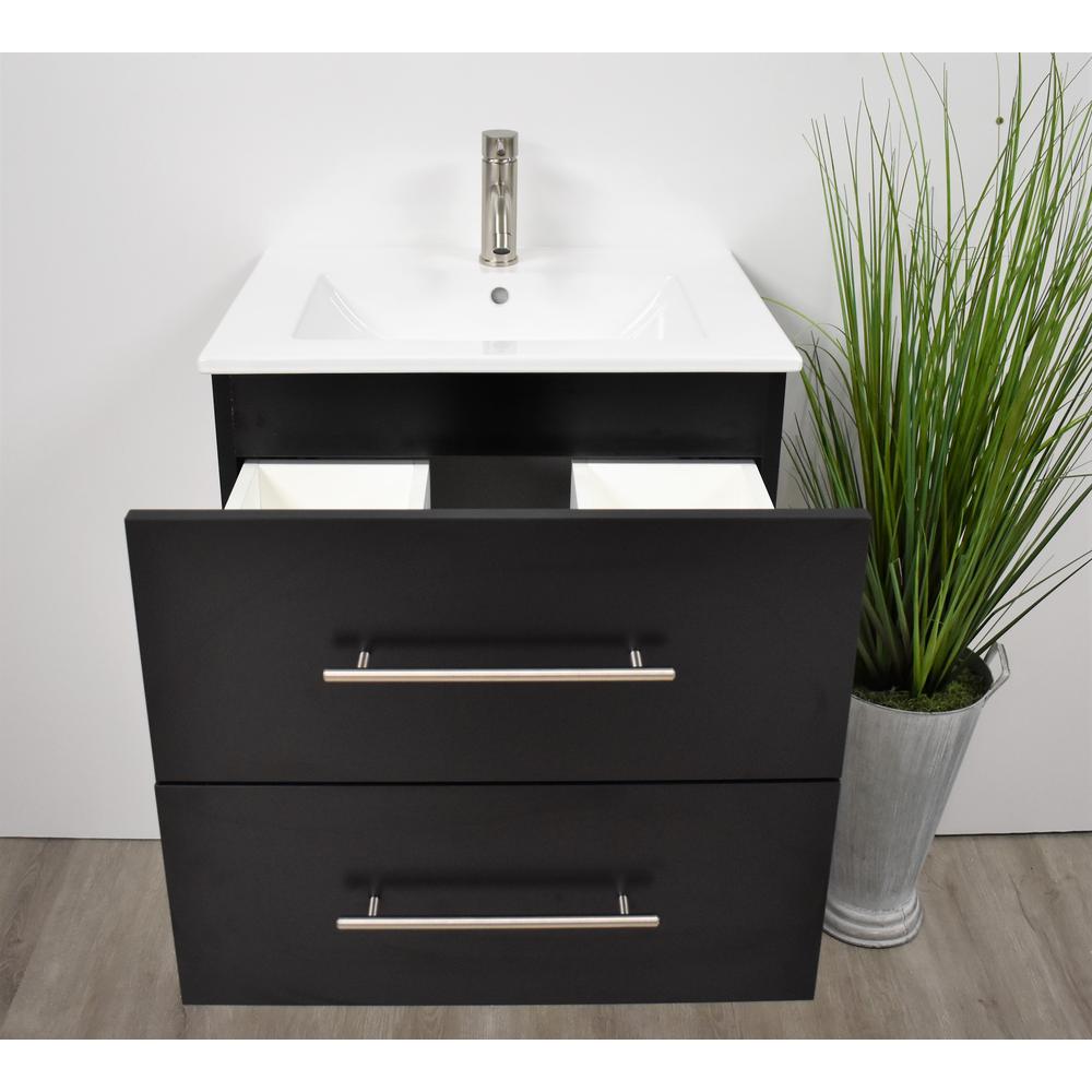Napa 30" Modern Wall-Mounted Floating Bathroom Vanity with Ceramic By Volpa USA | Bathroom Accessories |  Modishstore  - 26