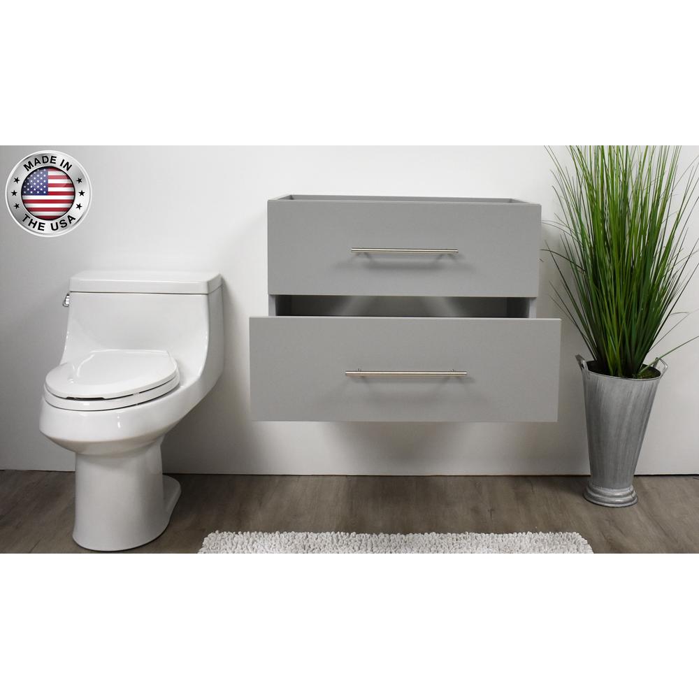 Napa 30" Modern Wall-Mounted Floating Bathroom Vanity By Volpa USA | Bathroom Accessories |  Modishstore  - 9