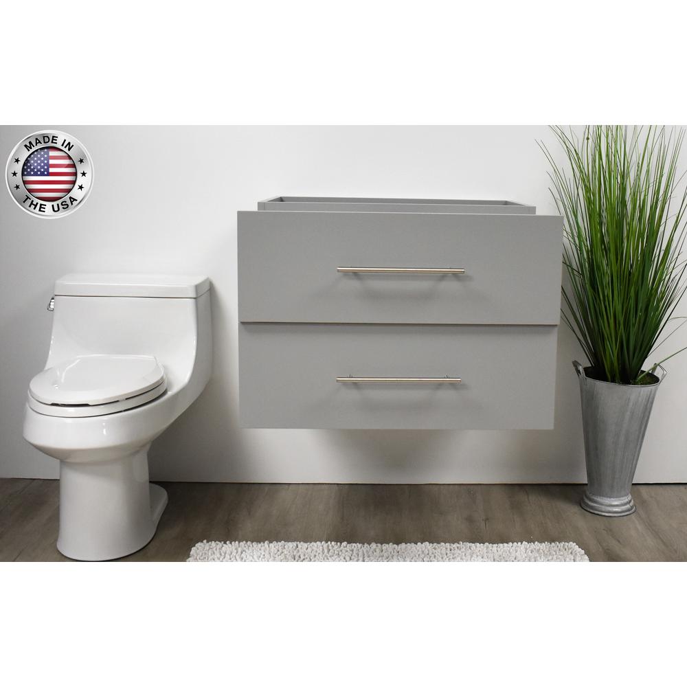 Napa 30" Modern Wall-Mounted Floating Bathroom Vanity By Volpa USA | Bathroom Accessories |  Modishstore  - 8