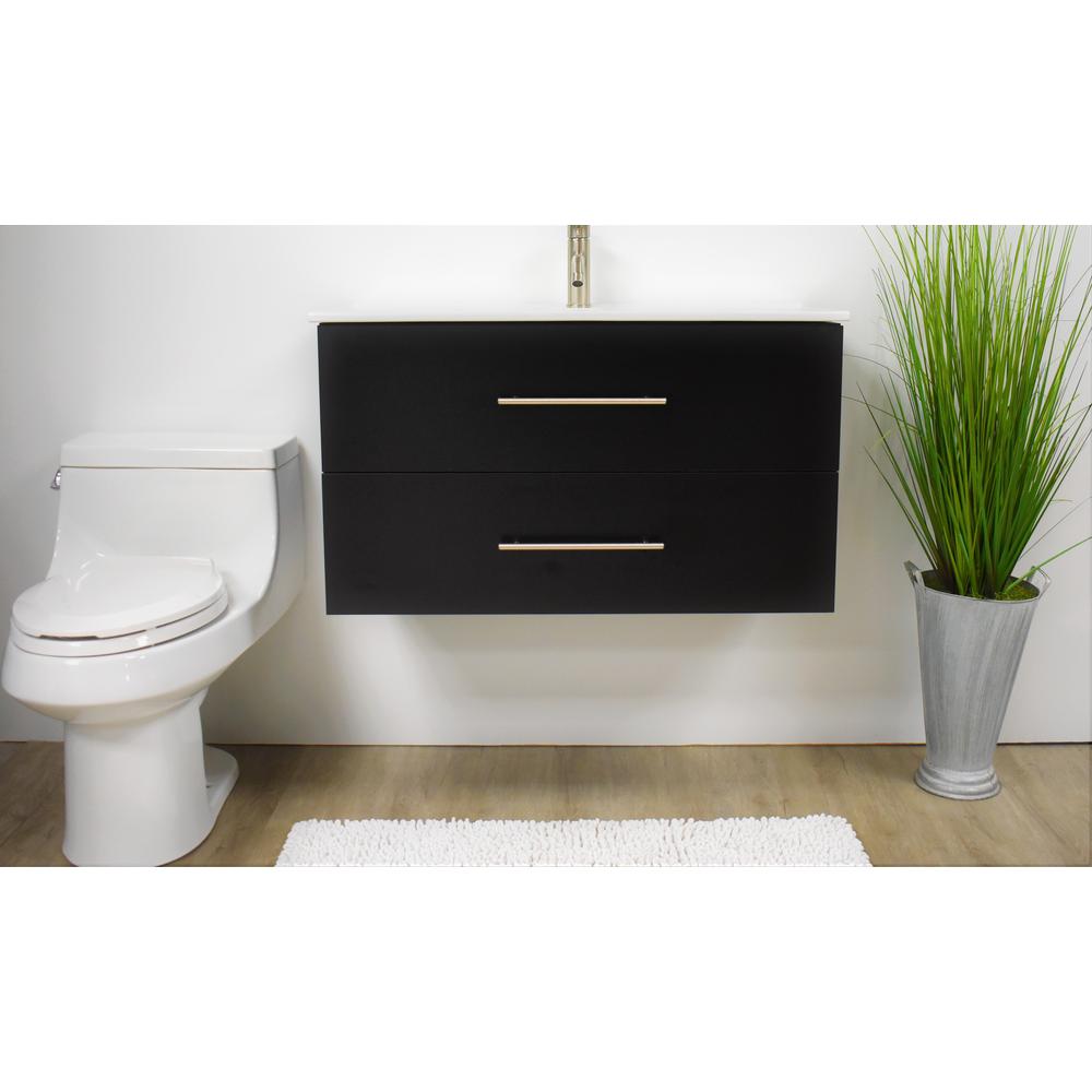 Napa 36" Modern Wall-Mounted Floating Bathroom Vanity with Ceramic Top By Volpa USA | Bathroom Accessories |  Modishstore  - 15