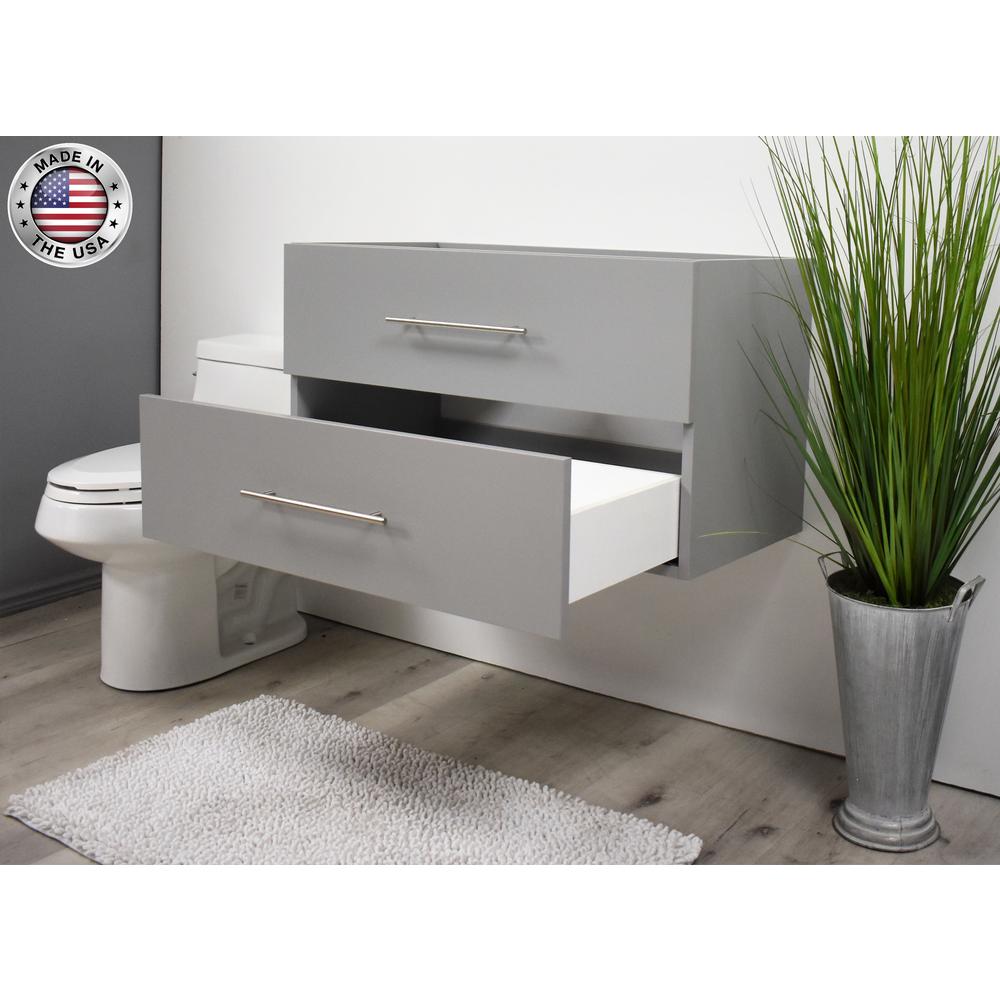 Napa 36" Modern Wall-Mounted Floating Bathroom Vanity By Volpa USA | Bathroom Accessories |  Modishstore  - 13