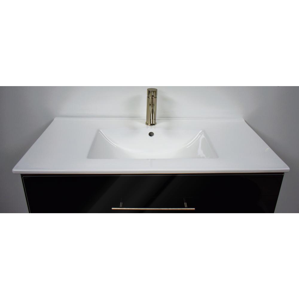 Napa 36" Modern Wall-Mounted Floating Bathroom Vanity in Glossy White By Volpa USA | Bathroom Accessories |  Modishstore  - 14