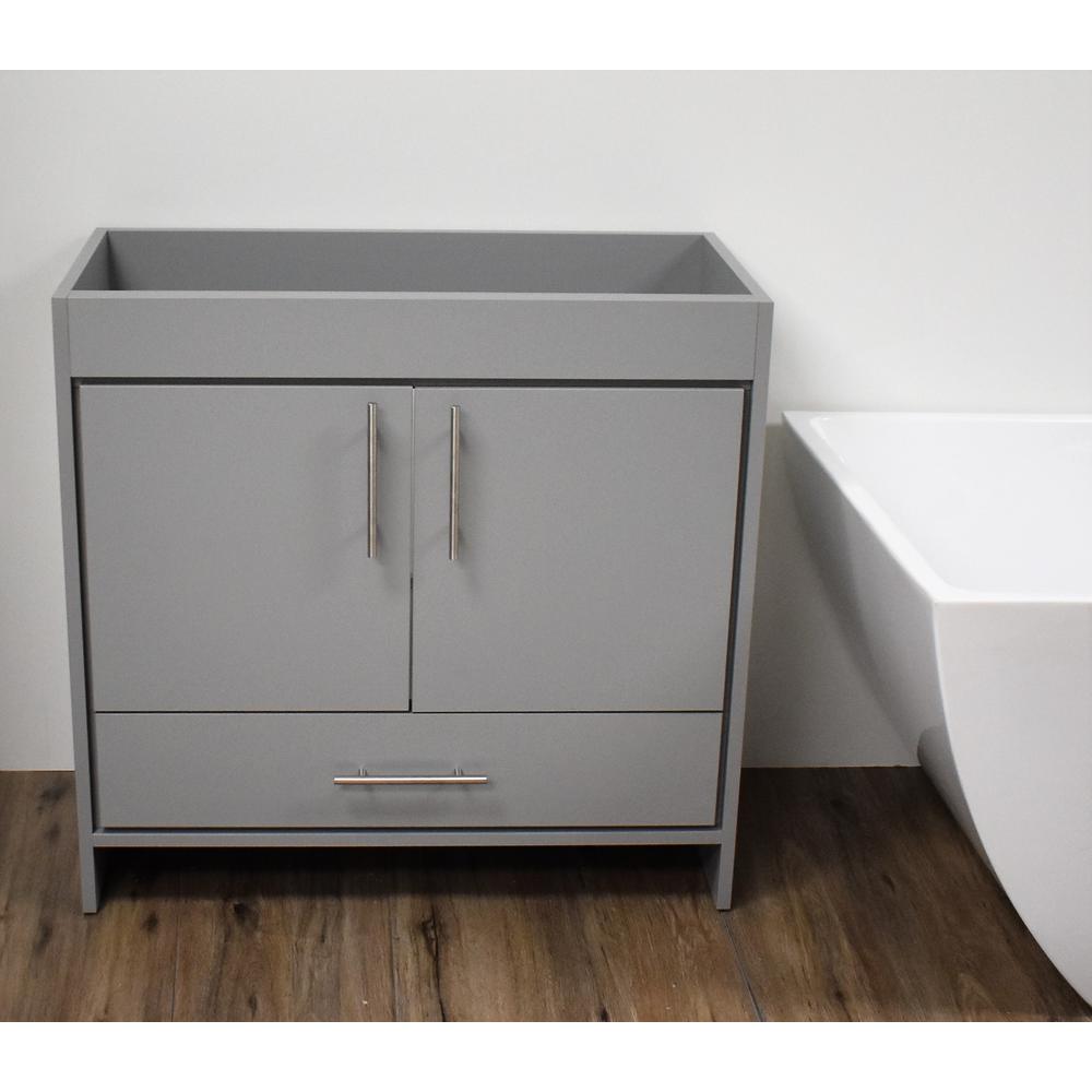 Rio 36" Modern Bathroom Vanity in Soft White with Brushed By Volpa USA | Bathroom Accessories |  Modishstore  - 8