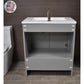 Rio 36" Modern Bathroom Vanity in Grey with Acrylic Top By Volpa USA | Bathroom Accessories |  Modishstore  - 7