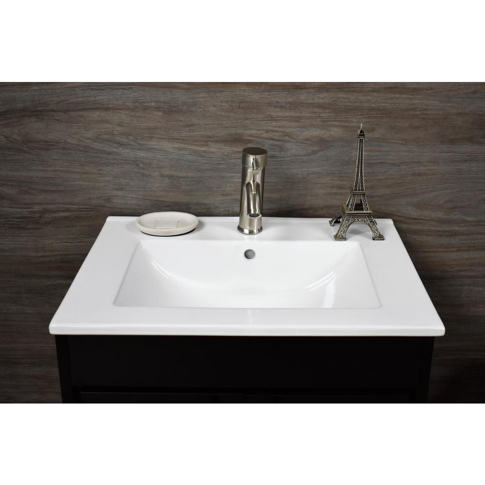 Villa 30" Modern Bathroom Vanity in Grey with Integrated Ceramic By Volpa USA | Bathroom Accessories |  Modishstore  - 14