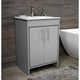 Villa 30" Modern Bathroom Vanity in Grey with Integrated Ceramic By Volpa USA | Bathroom Accessories |  Modishstore 