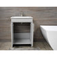 Villa 30" Modern Bathroom Vanity in Grey with Integrated Ceramic By Volpa USA | Bathroom Accessories |  Modishstore  - 4
