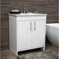 Villa 30" Modern Bathroom Vanity in White with Integrated Ceramic Top By Volpa USA | Bathroom Accessories |  Modishstore 