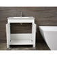 Villa 30" Modern Bathroom Vanity in White with Integrated Ceramic Top By Volpa USA | Bathroom Accessories |  Modishstore  - 3