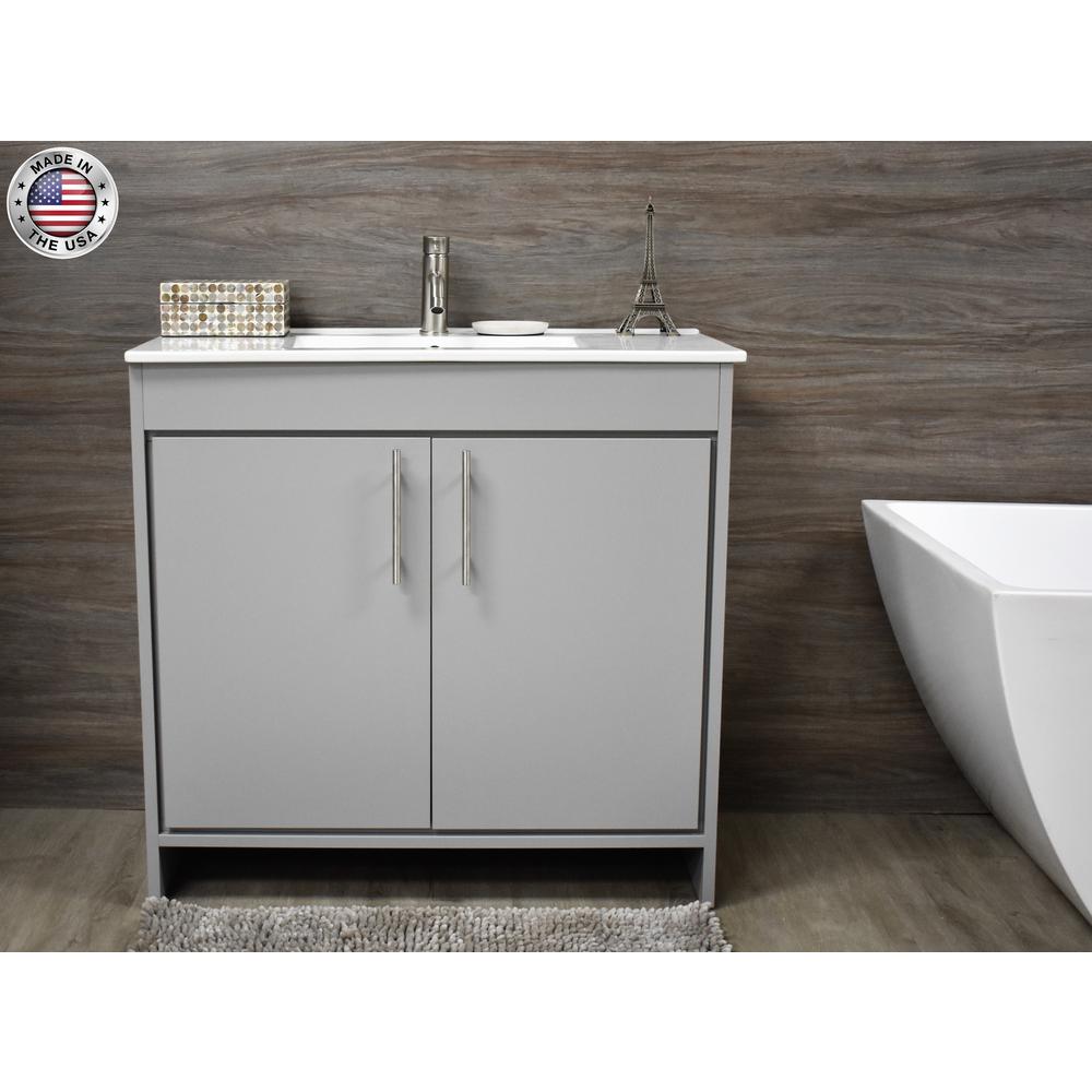 Villa 36" Modern Bathroom Vanity By Volpa USA | Bathroom Accessories |  Modishstore  - 27