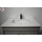 Capri 24" Modern Bathroom Vanity in White with White Microstone By Volpa USA | Bathroom Accessories |  Modishstore  - 13