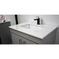 Capri 24" Modern Bathroom Vanity in White with White Microstone By Volpa USA | Bathroom Accessories |  Modishstore  - 14