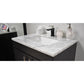 Capri 30" Modern Bathroom Vanity in White with Carrara Marble top By Volpa USA | Bathroom Accessories |  Modishstore  - 22
