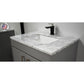 Capri 30" Modern Bathroom Vanity in White with Carrara Marble top By Volpa USA | Bathroom Accessories |  Modishstore  - 12