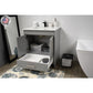 Capri 30" Modern Bathroom Vanity in White with White Microstone By Volpa USA | Bathroom Accessories |  Modishstore  - 17