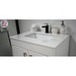 Capri 30" Modern Bathroom Vanity in White with White Microstone By Volpa USA | Bathroom Accessories |  Modishstore  - 7