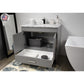 Capri 36" Modern Bathroom Vanity in White with Carrara Marble By Volpa USA | Bathroom Accessories |  Modishstore  - 16