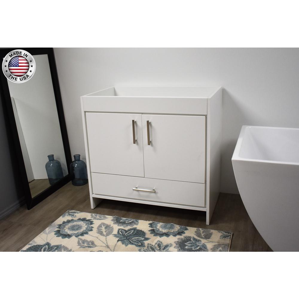 Capri 36" Modern Bathroom Vanity (Cabinet Only) By Volpa USA | Bathroom Accessories |  Modishstore  - 4