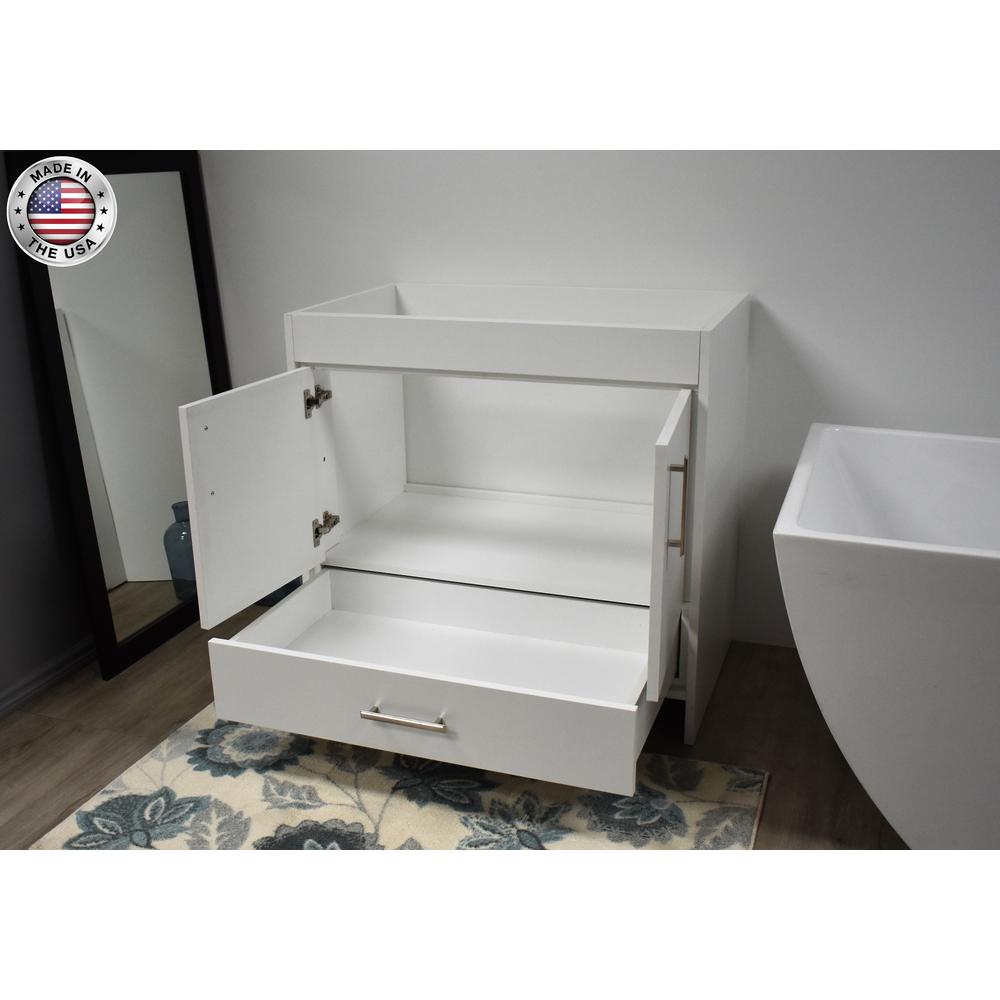 Capri 36" Modern Bathroom Vanity (Cabinet Only) By Volpa USA | Bathroom Accessories |  Modishstore  - 2