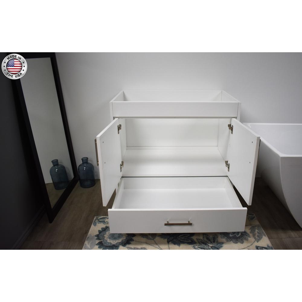 Capri 36" Modern Bathroom Vanity (Cabinet Only) By Volpa USA | Bathroom Accessories |  Modishstore  - 5