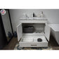 Capri 36" Modern Bathroom Vanity in White with Carrara Marble By Volpa USA | Bathroom Accessories |  Modishstore  - 3