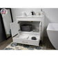 Capri 36" Modern Bathroom Vanity in White with White Microstone By Volpa USA | Bathroom Accessories |  Modishstore  - 4
