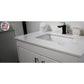 Capri 36" Modern Bathroom Vanity in White with White Microstone By Volpa USA | Bathroom Accessories |  Modishstore  - 7