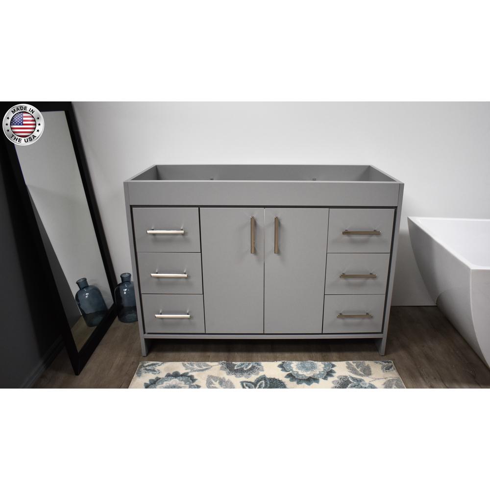 Capri 48" Modern Bathroom Vanity (Cabinet Only) By Volpa USA | Bathroom Accessories |  Modishstore  - 5